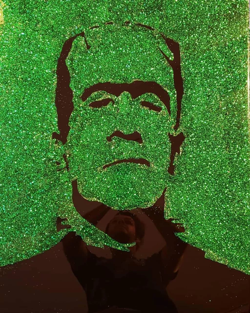 Frankenstein Silhouette Green