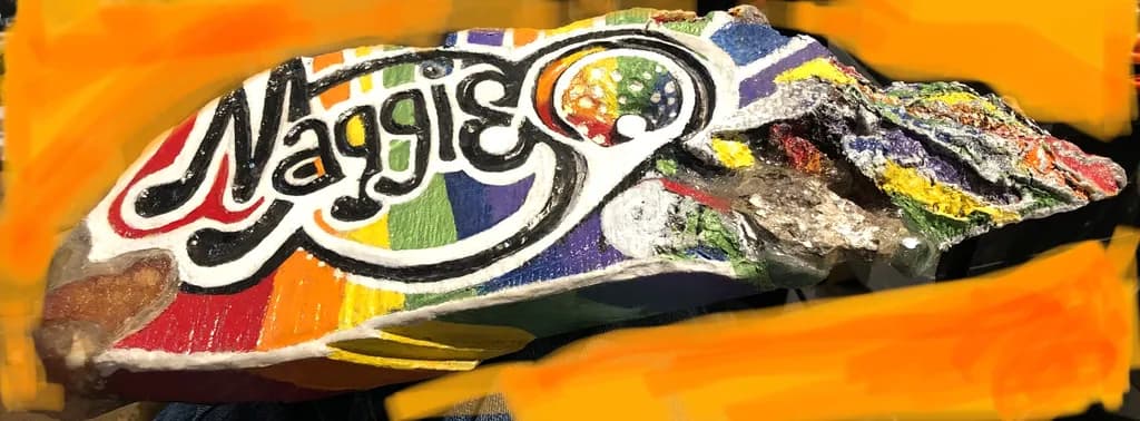 Naggie Painted Rock