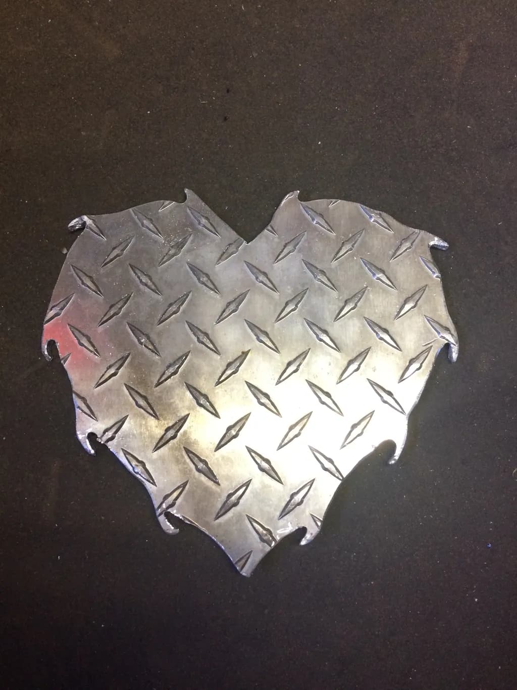 Metal Heart Plate