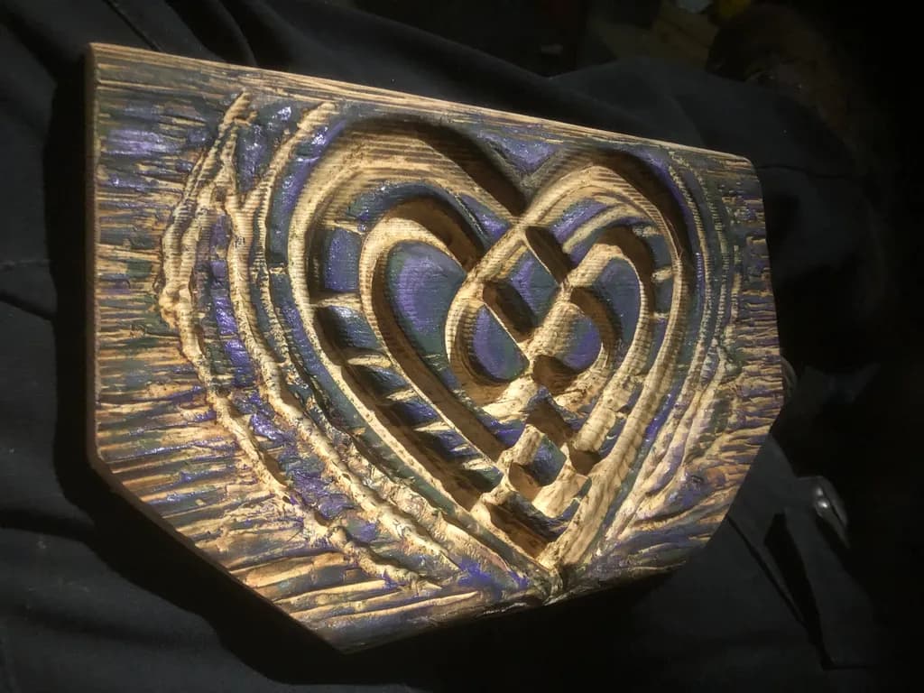 Carved Heart Emblem