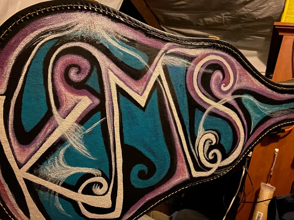 Abstract Guitar Case Art