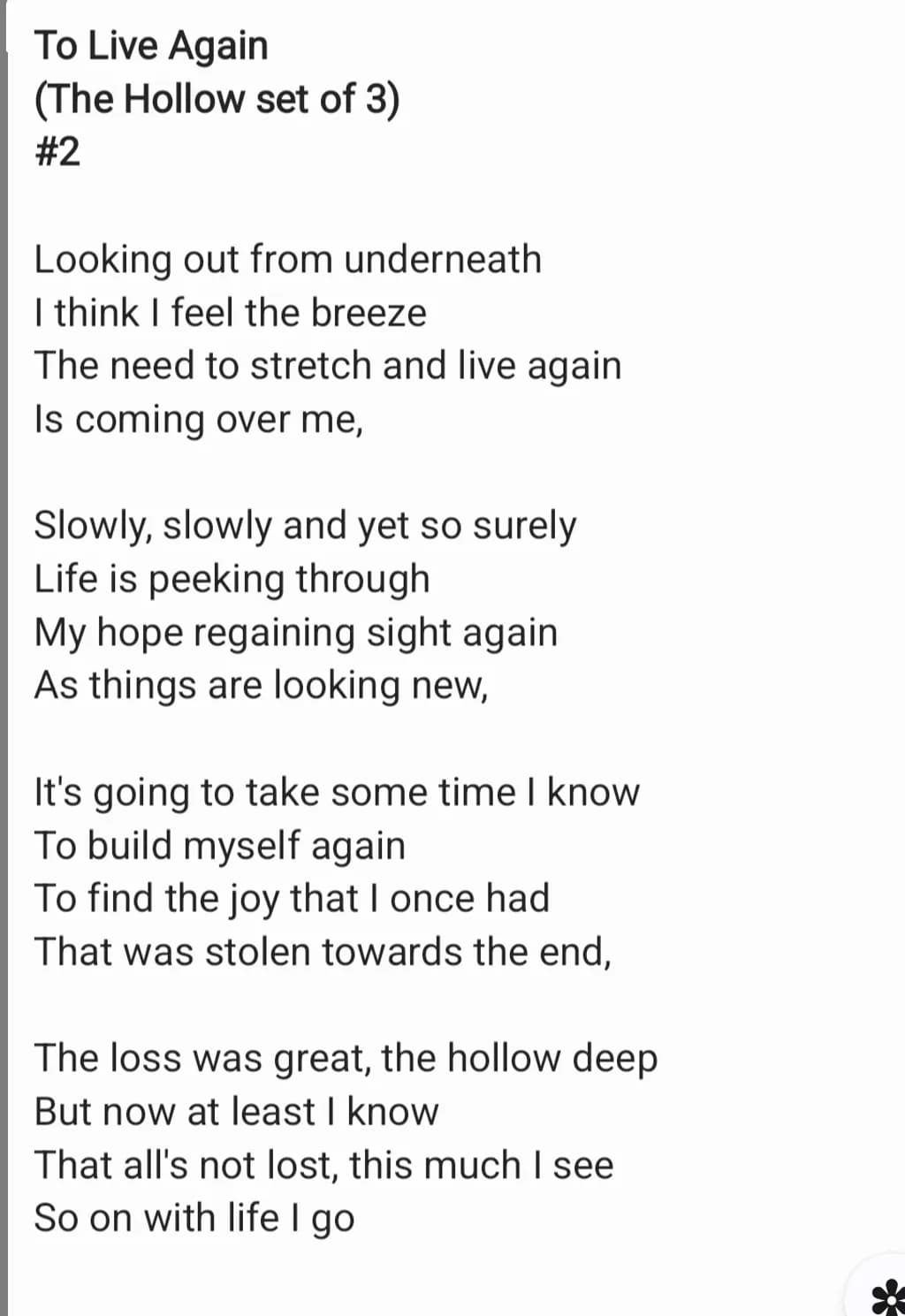 To Live Again