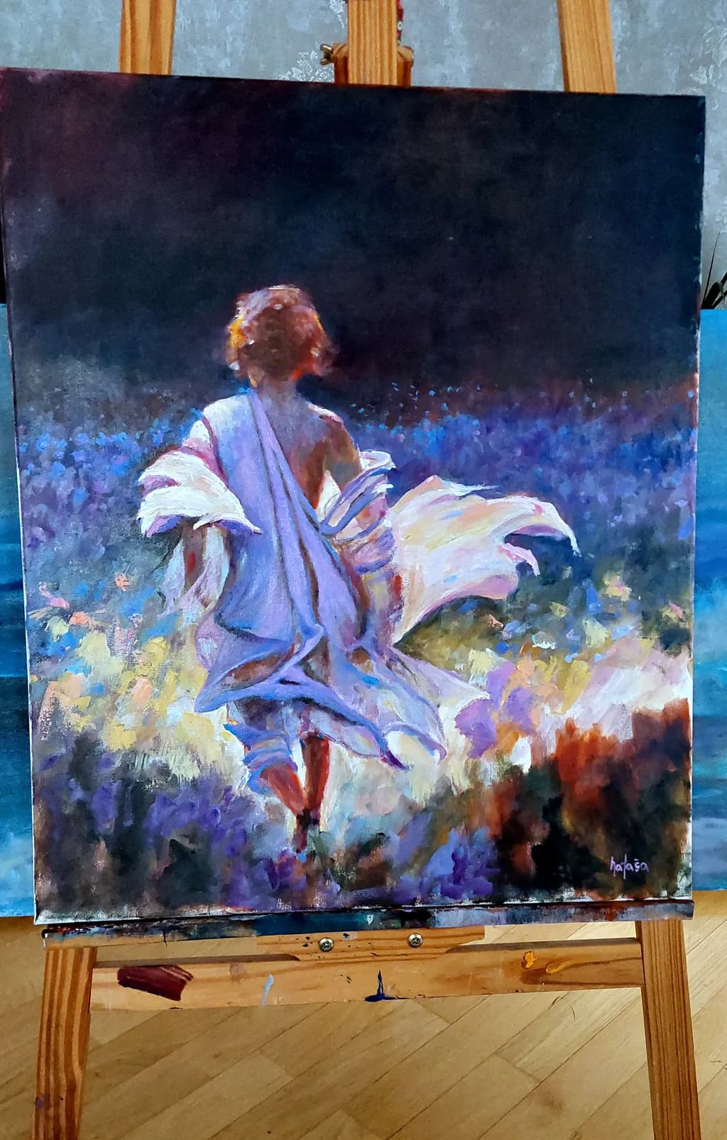 Figure in Flowing Light