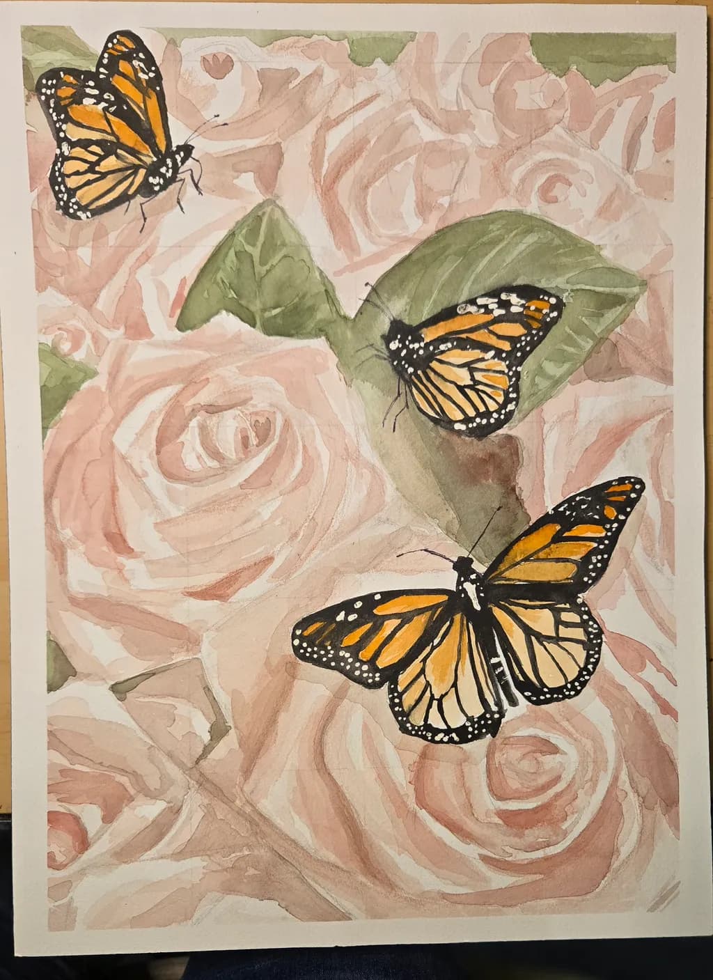 Monarchs Among Roses