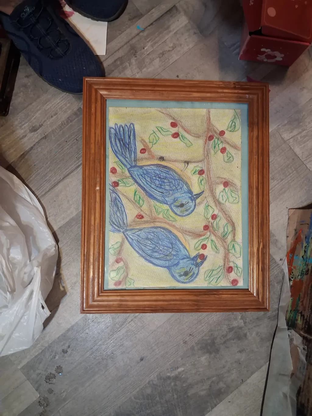 Blue Birds on Branches