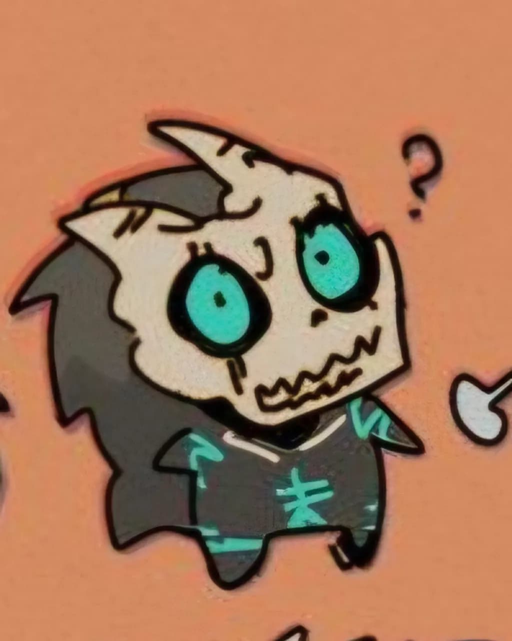 Blue Skull Character