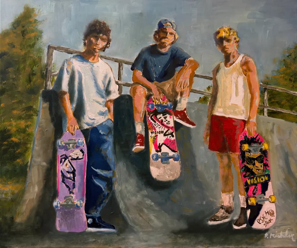 Skateboard Crew at Park