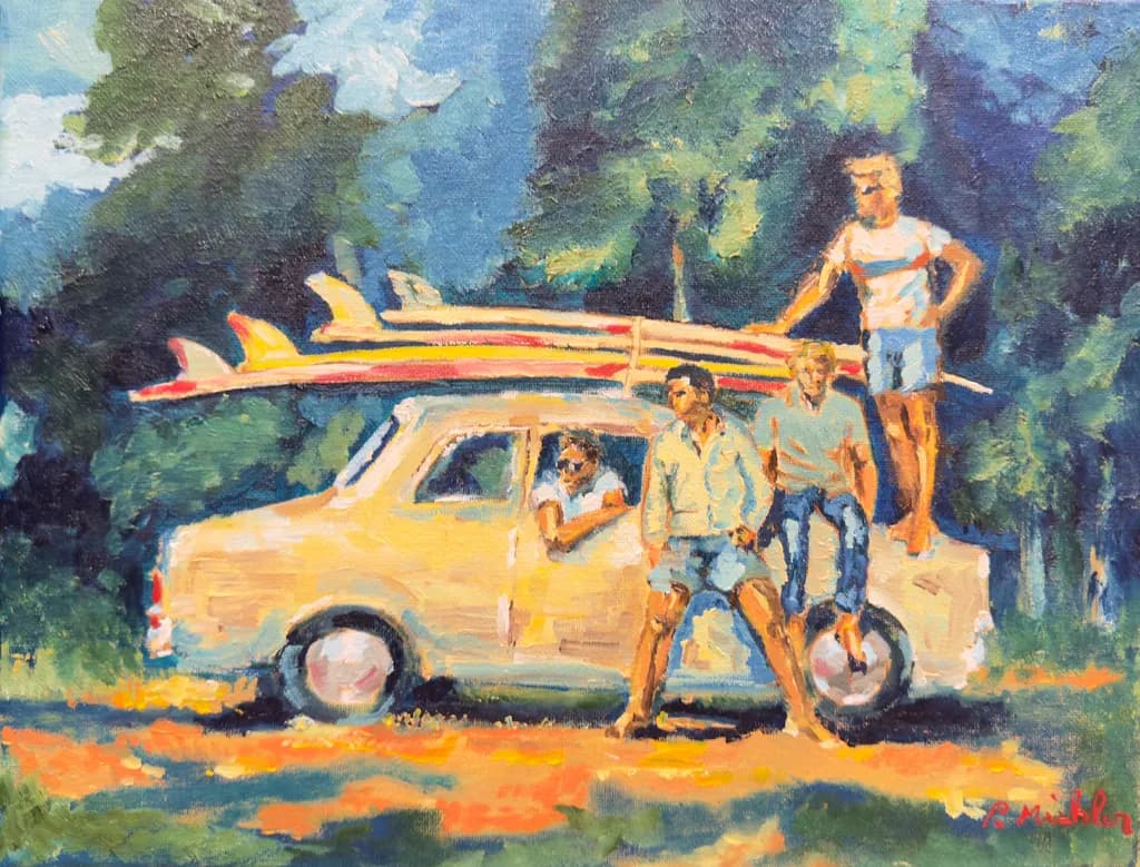 Surfboards on Car Summertime