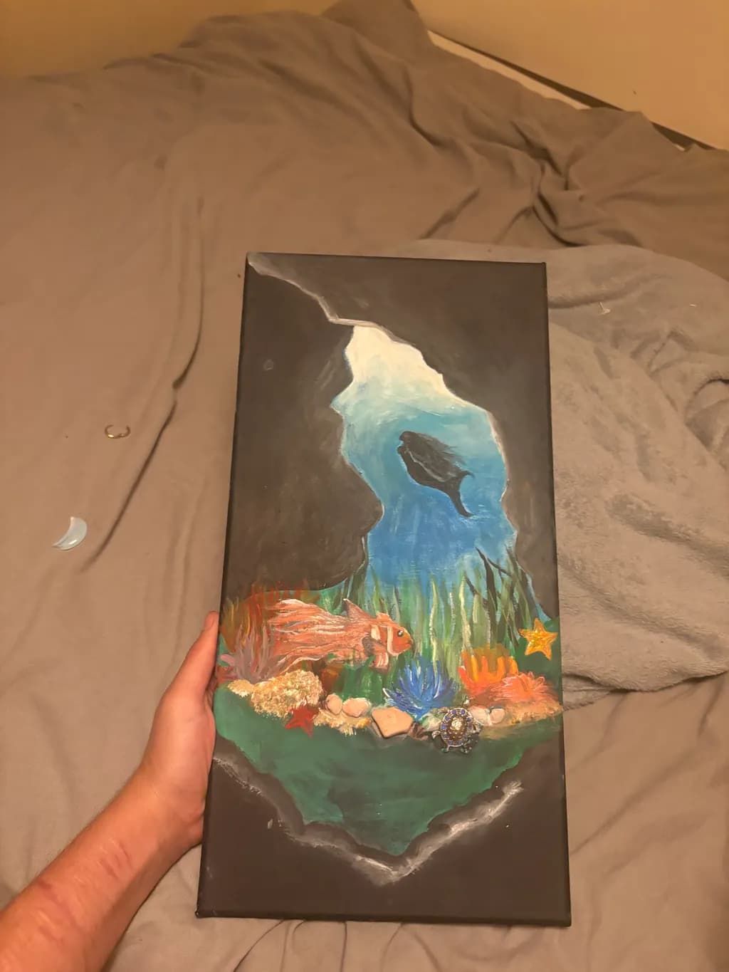 Underwater Cave Scene