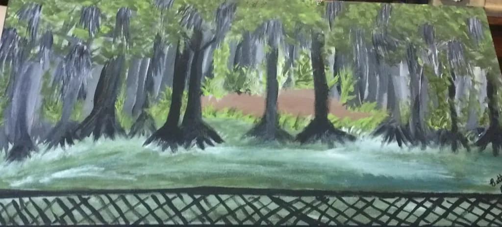 Misty Forest Clearing