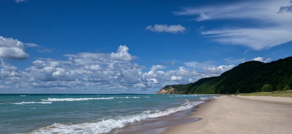 Beach and Forest Shoreline