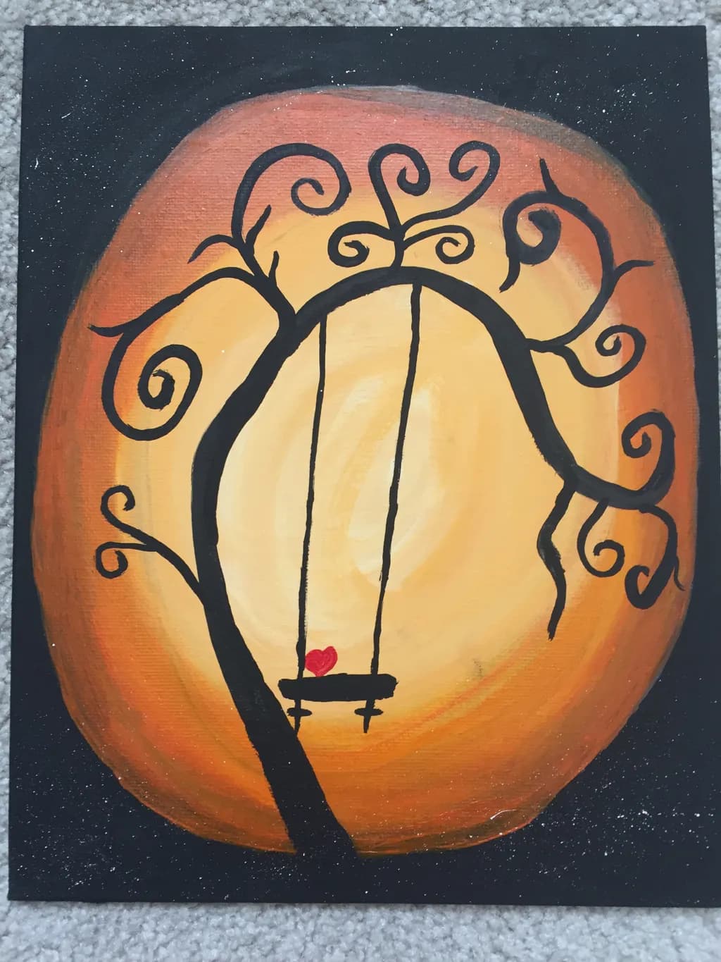 Sunset Tree Swing