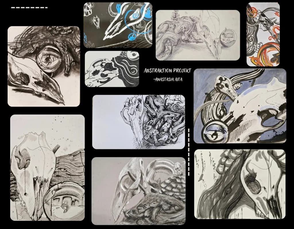 Animal Skulls Abstracted