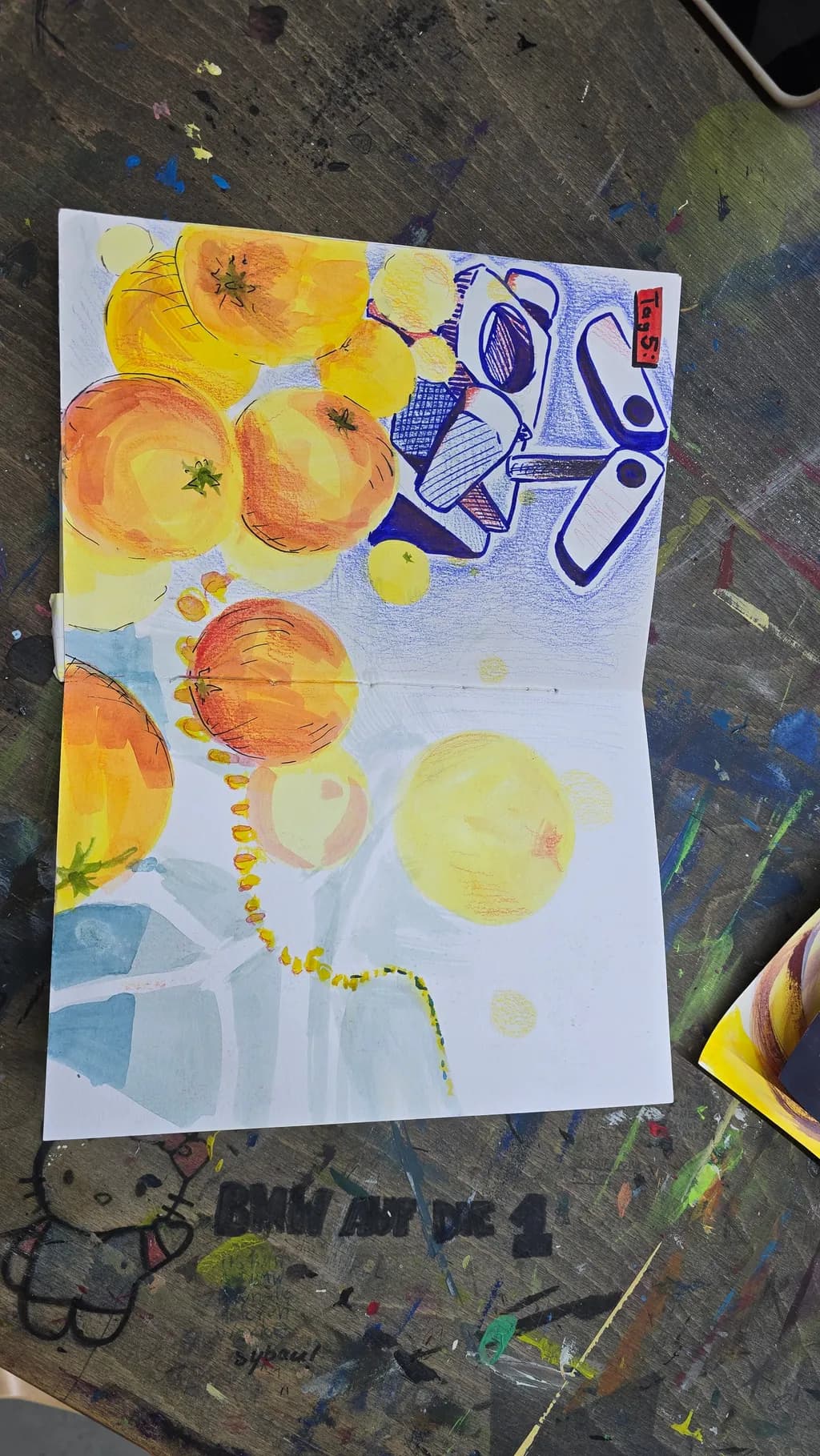 Orange Orbs Sketchbook