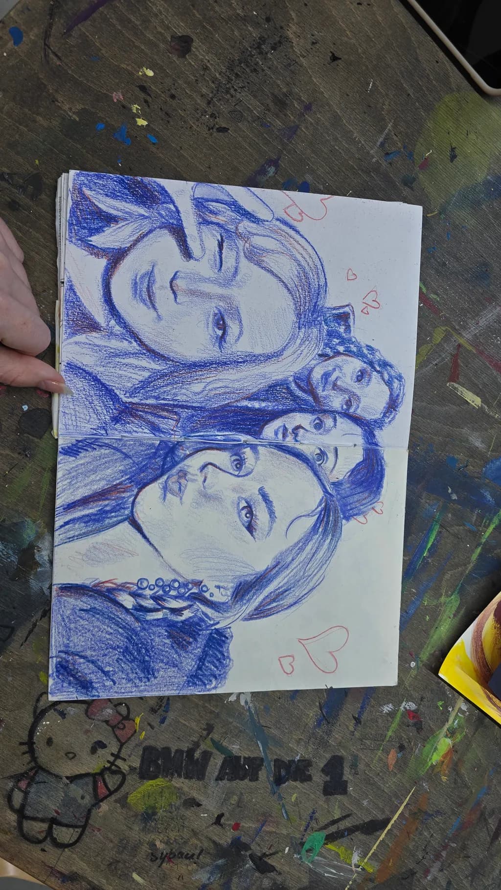 Four Faces Sketch