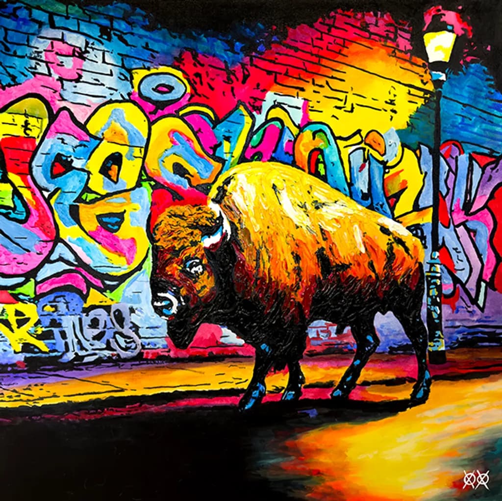 Urban Bison Graffiti