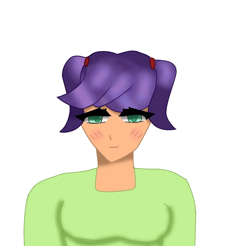 Purple-Haired Portrait