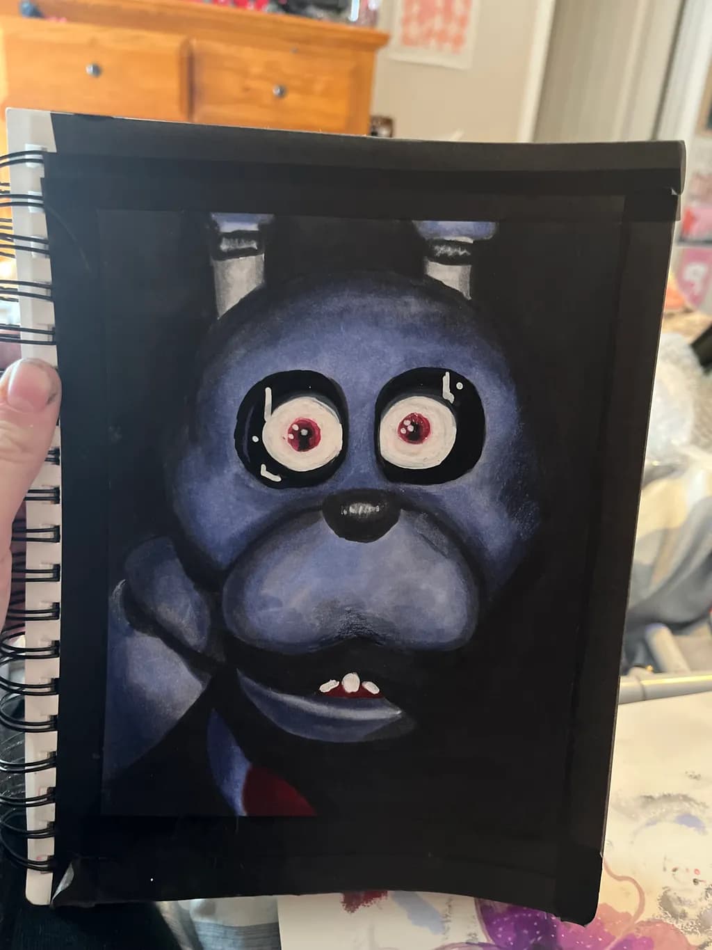 Blue Robot Face