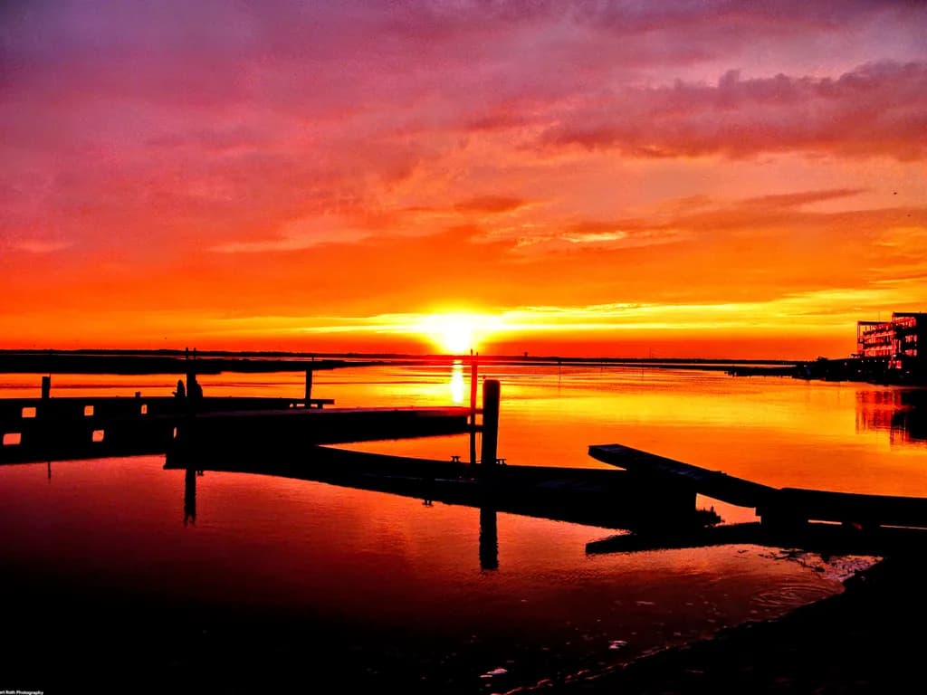 Sunset Over Dock