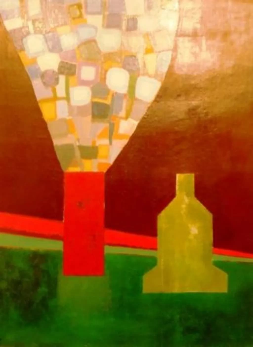 Abstract Still Life Bottles