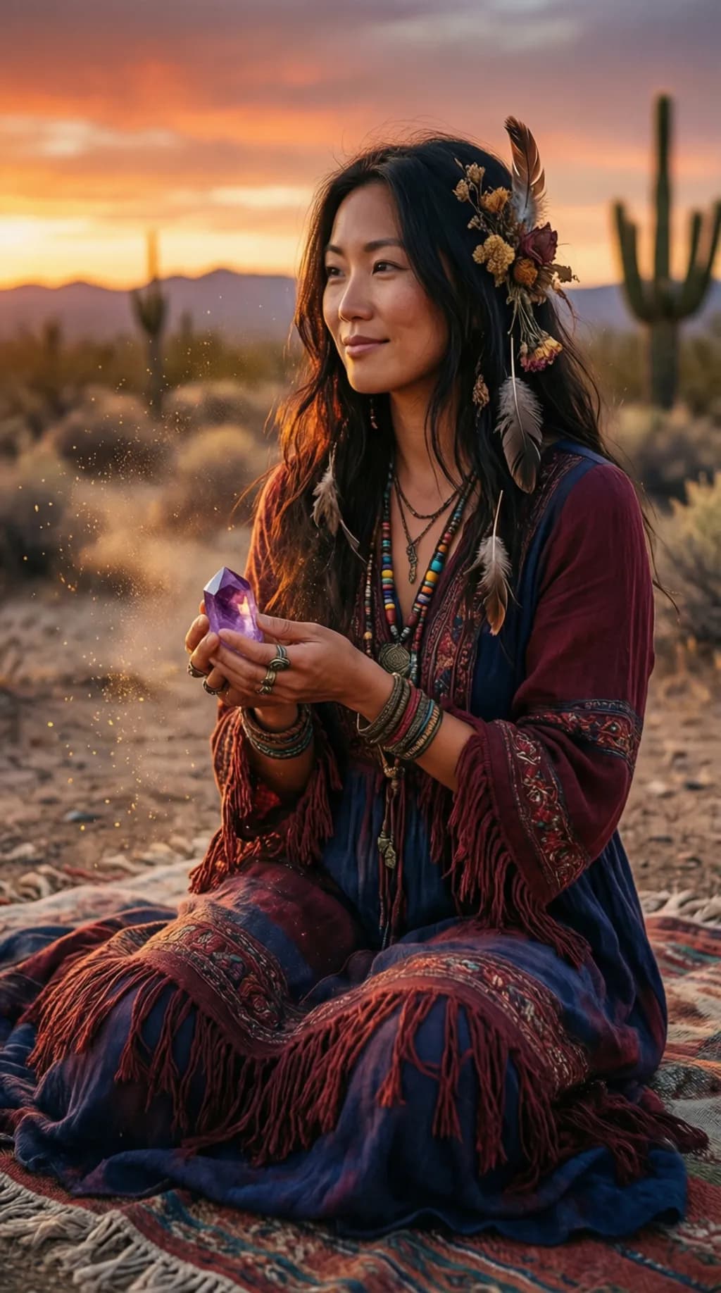 Desert Crystal Sunset
