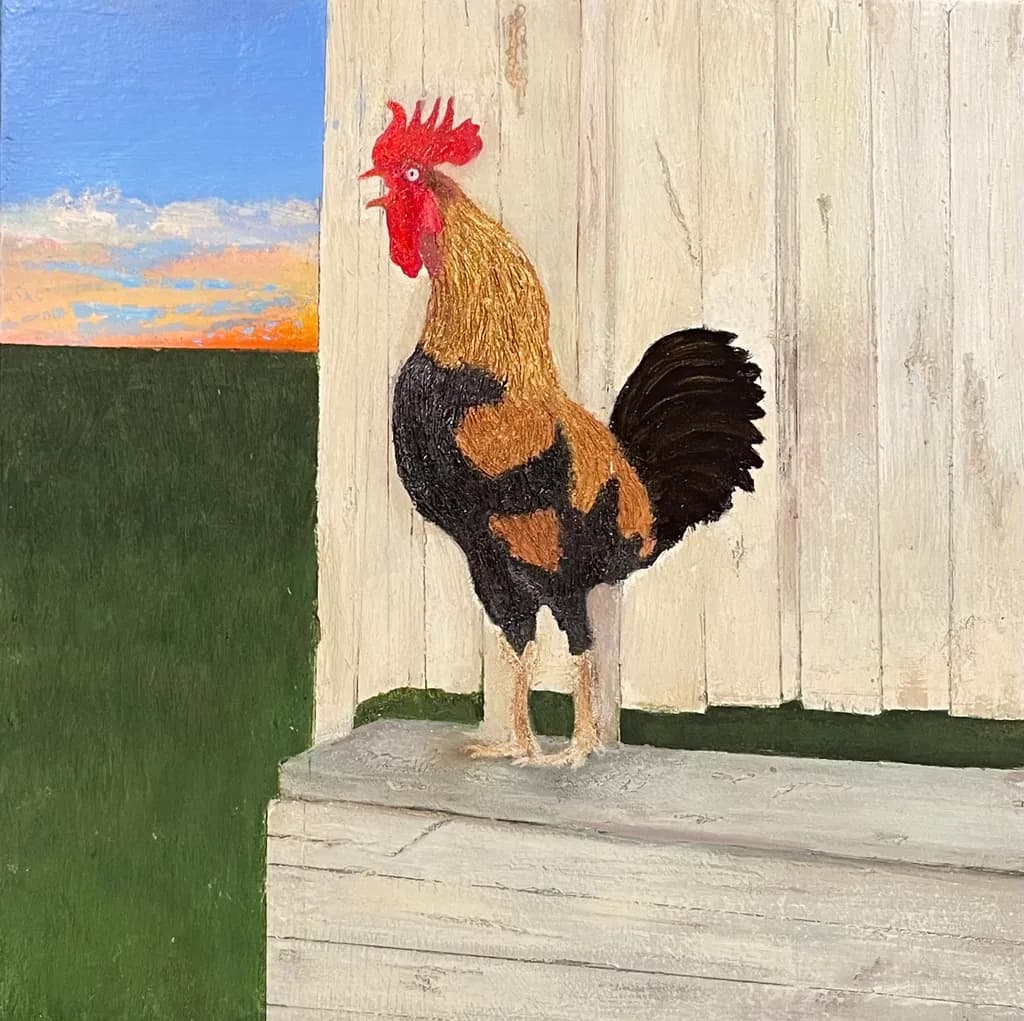 Rooster at Dawn