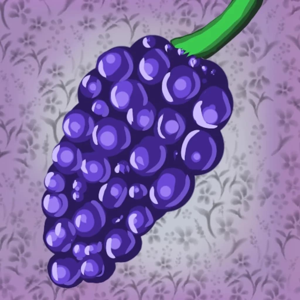 Purple Grape Cluster