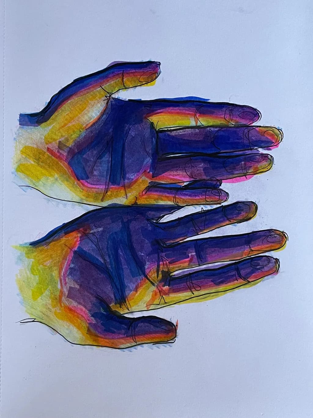 Colorful Hands Study