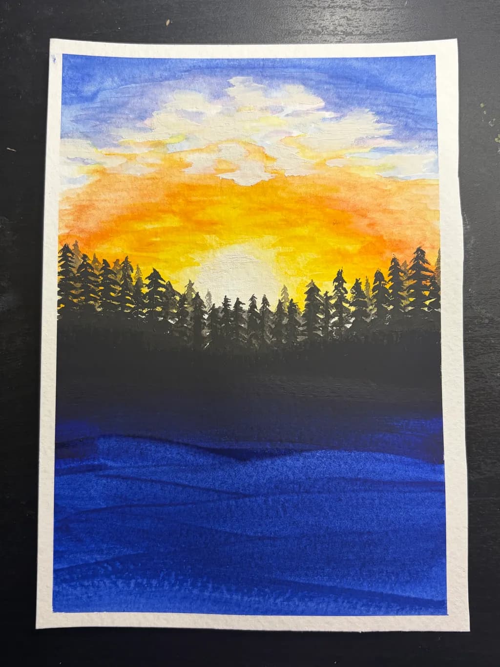 Sunset Forest Silhouette
