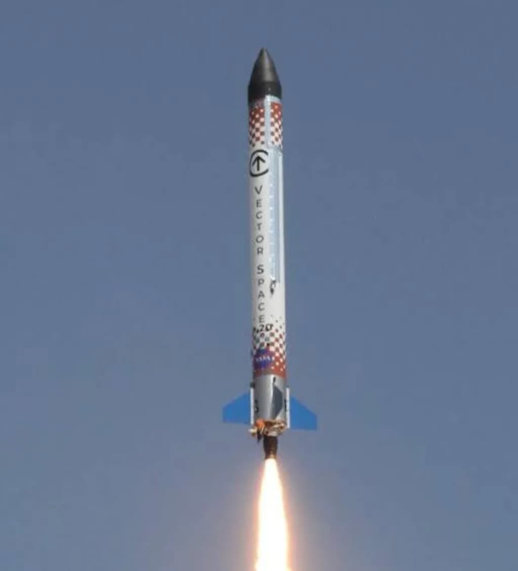 Rocket Launch in Sky