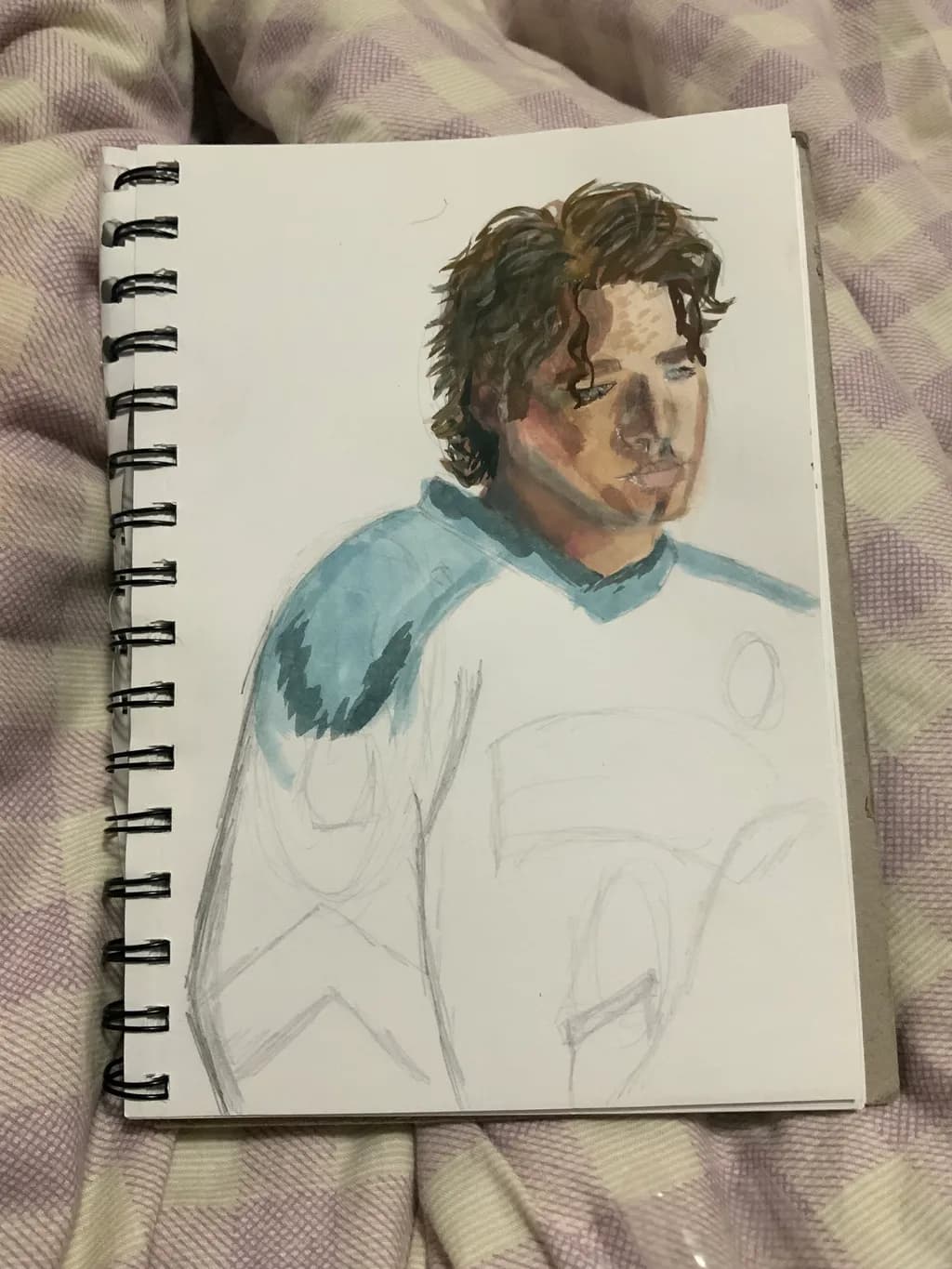 Unfinished Portrait in Blue