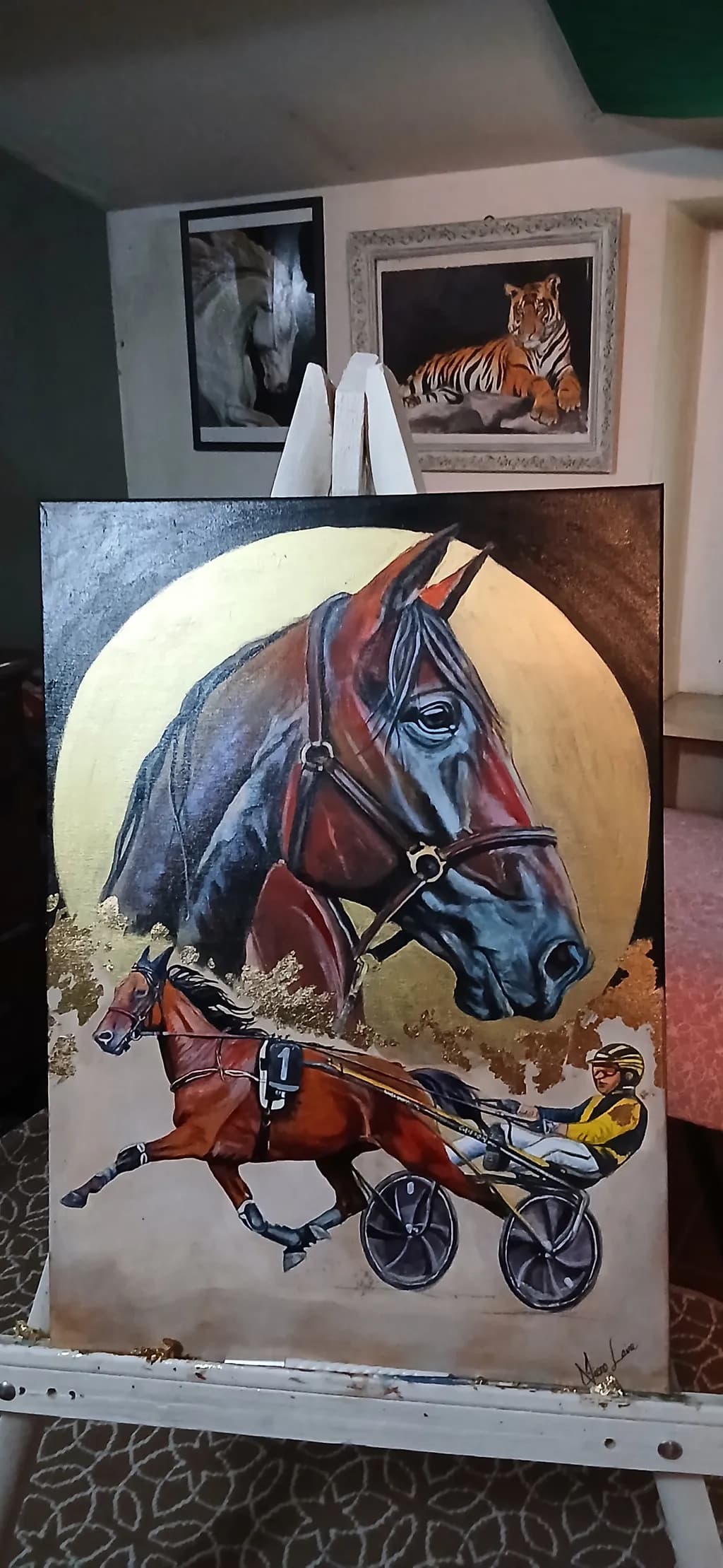 Horse Racing Portrait