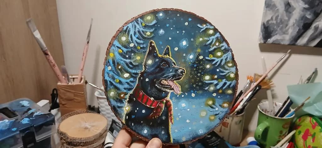 Winter Dog Portrait