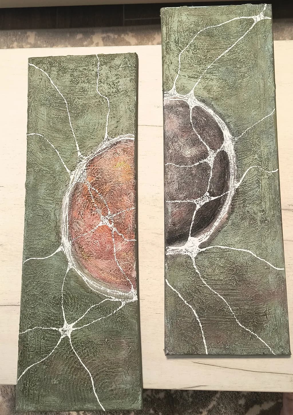 Cracked Earth Diptych