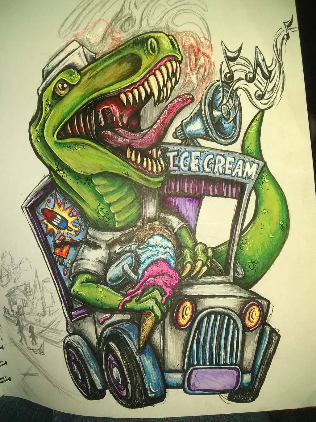 Dinosaur Ice Cream Truck
