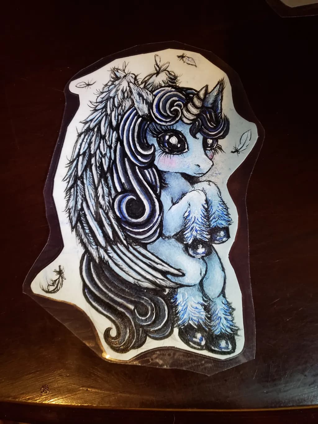 Winged Unicorn Character