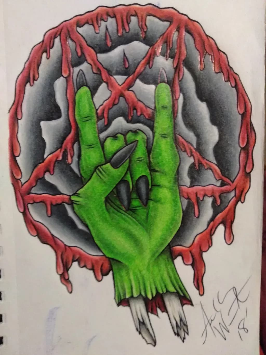 Green Clawed Hand