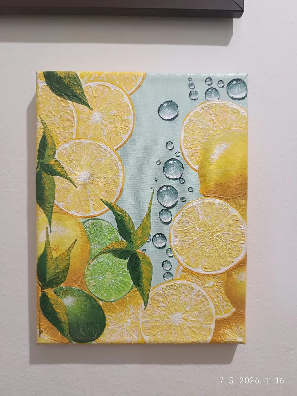 Citrus Slices with Bubbles