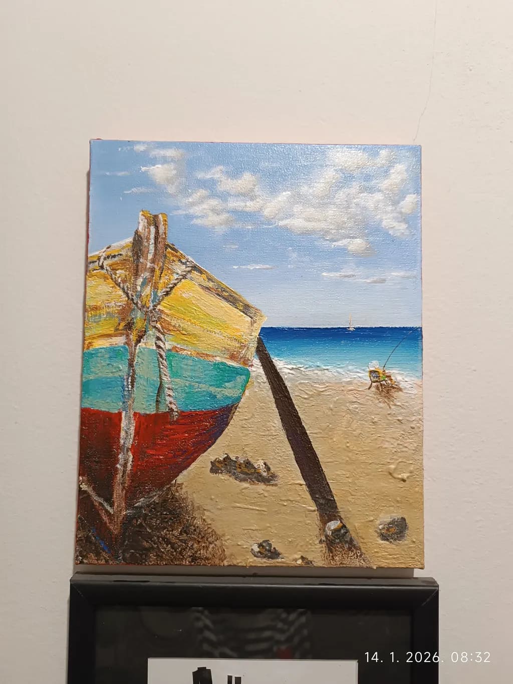 Beach Boat Scene