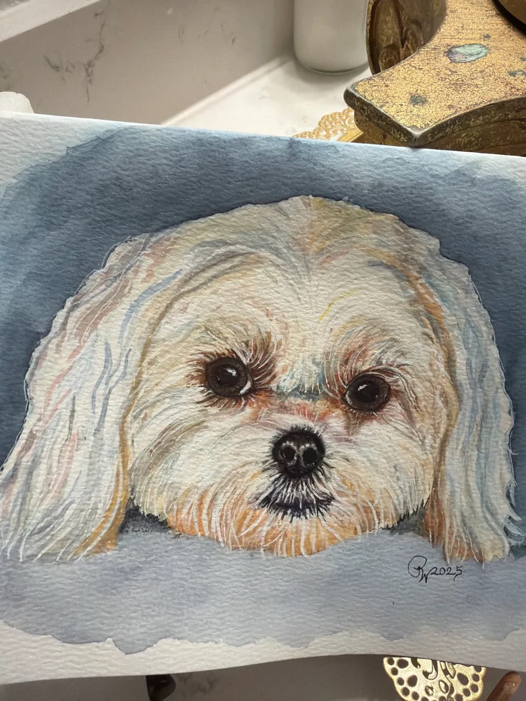 Gentle Dog Portrait