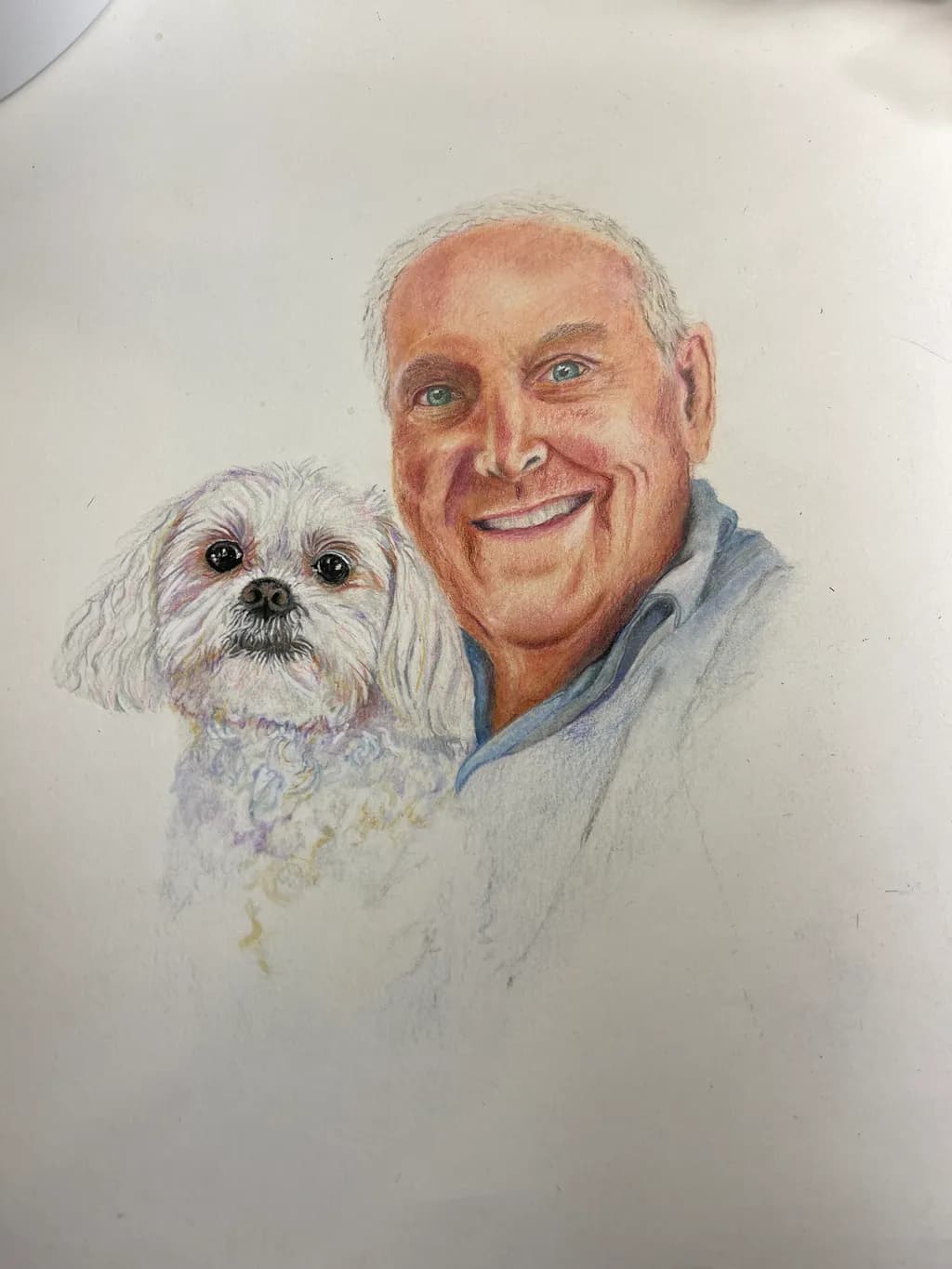 Man and Dog Portrait