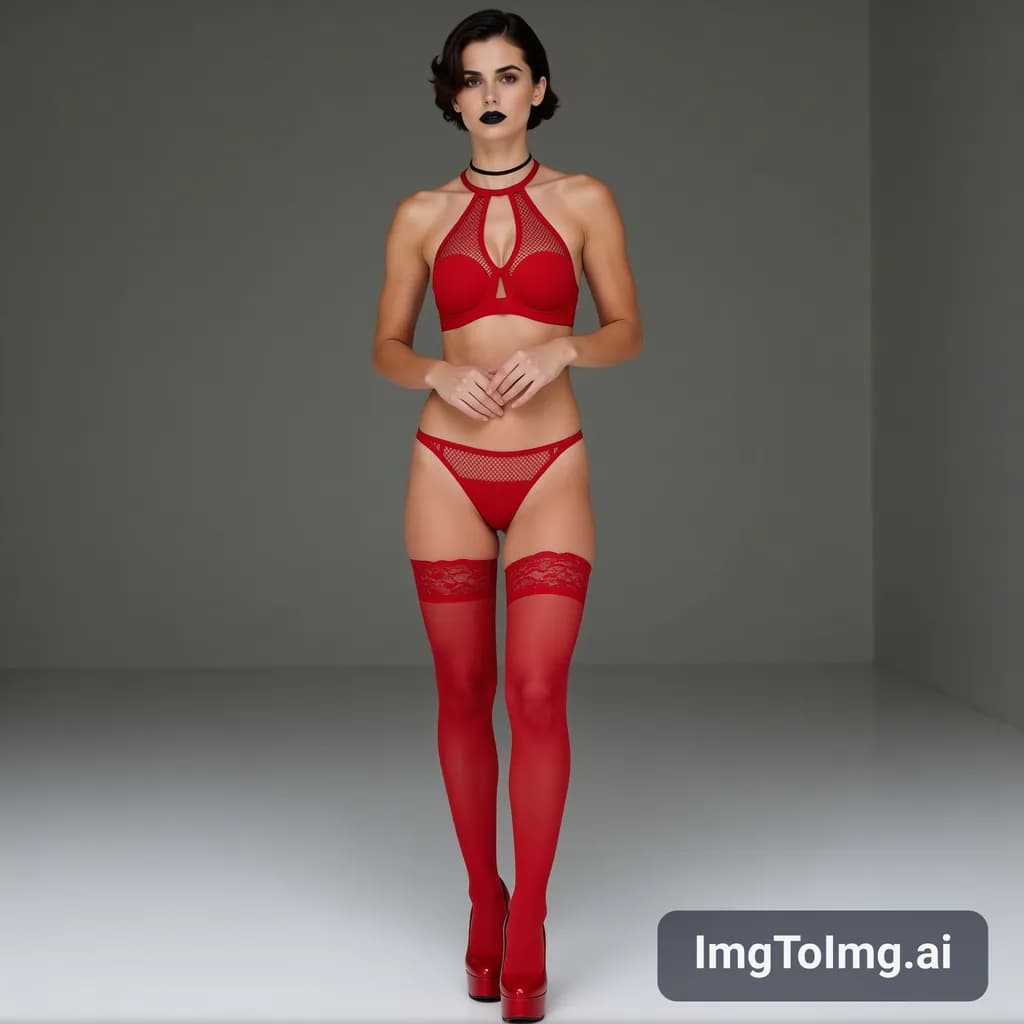 Red Lingerie Set