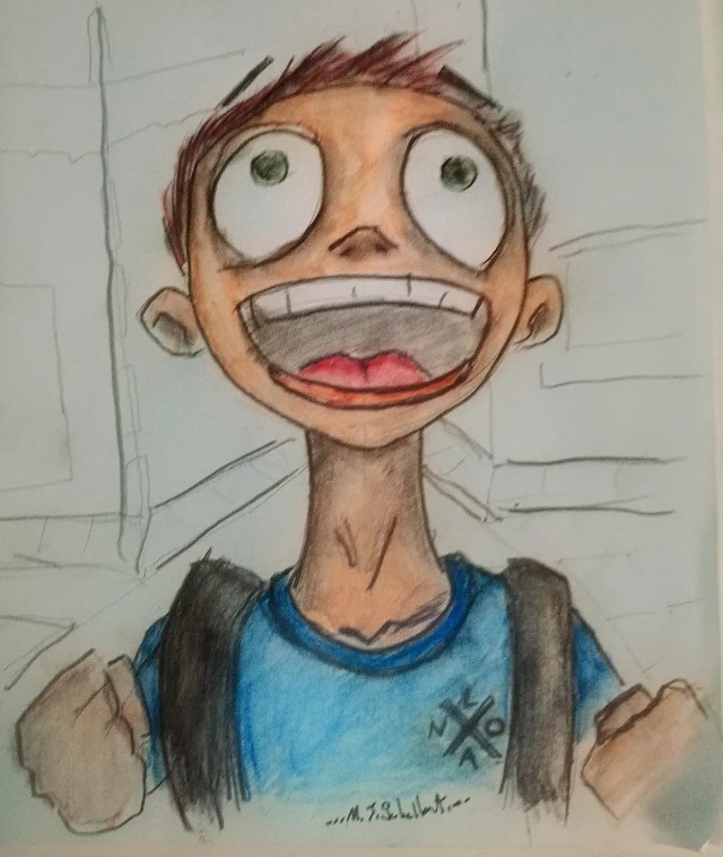 Excited Boy Portrait