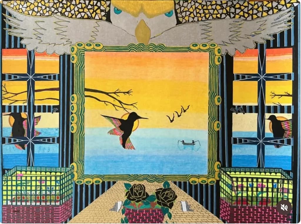 Hummingbird Window View
