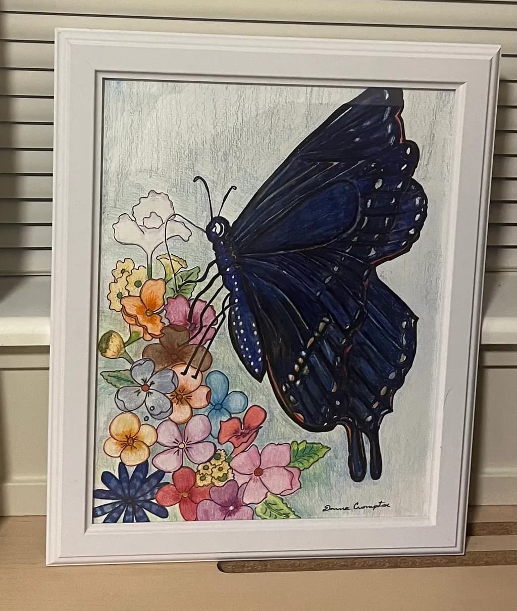 Butterfly and Flowers