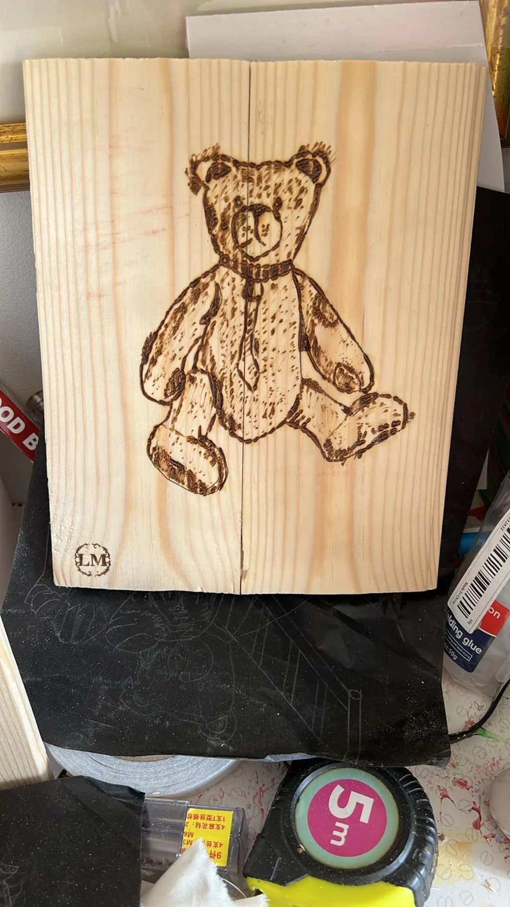 Wooden Teddy Bear