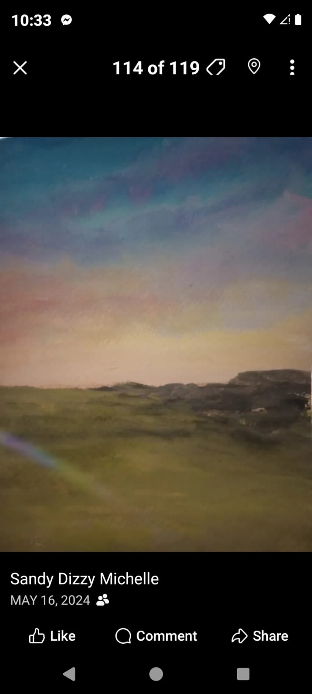 Rainbow Over Landscape