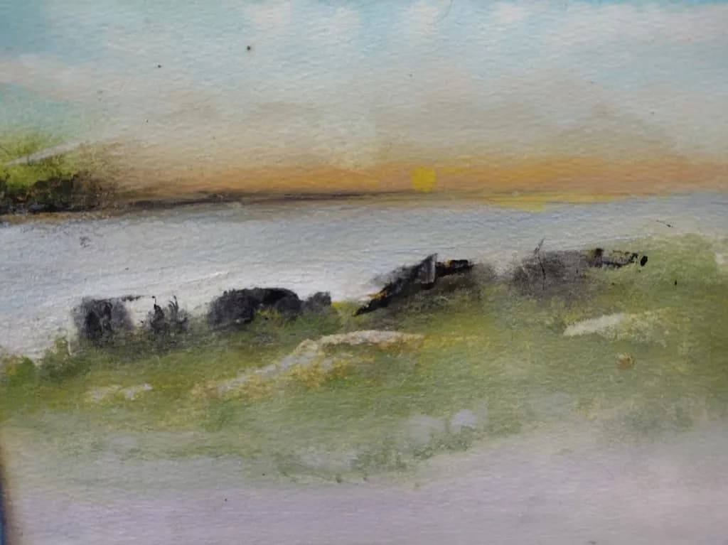 Sunset Over Shoreline