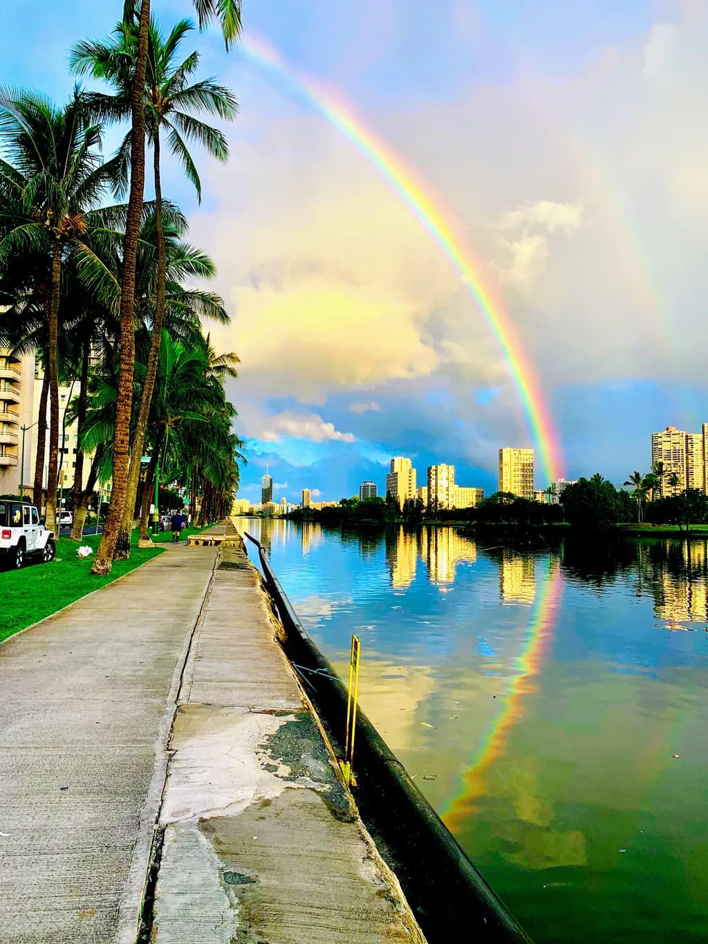 Rainbow Over Waterfront