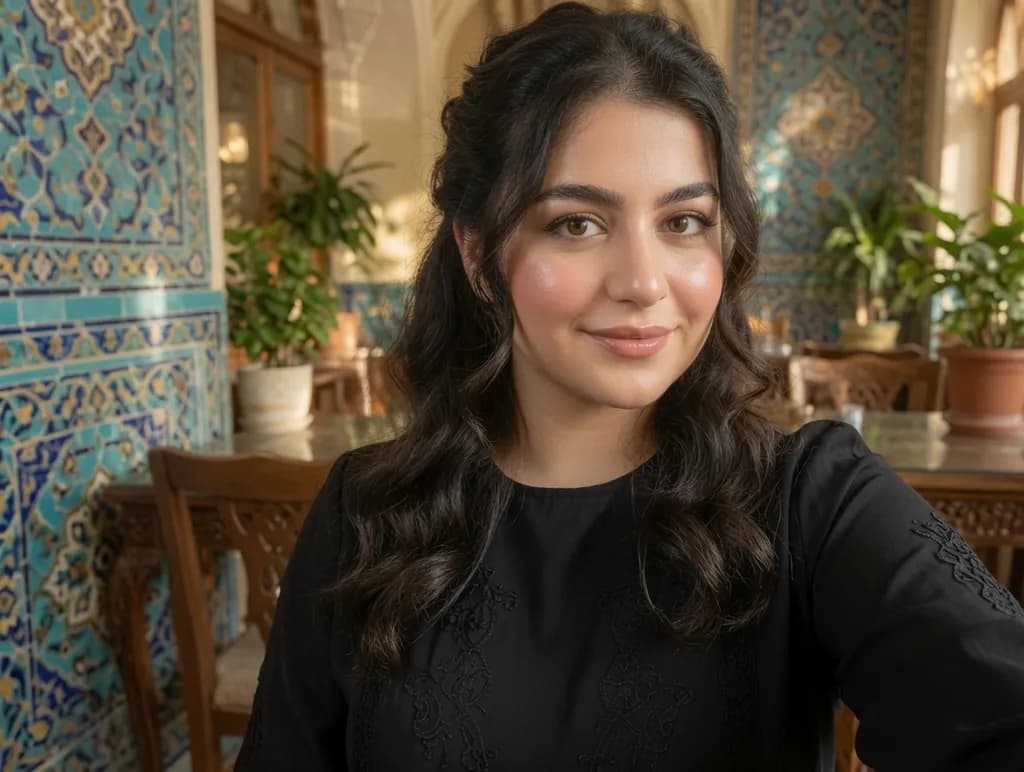 Tiled Café Portrait